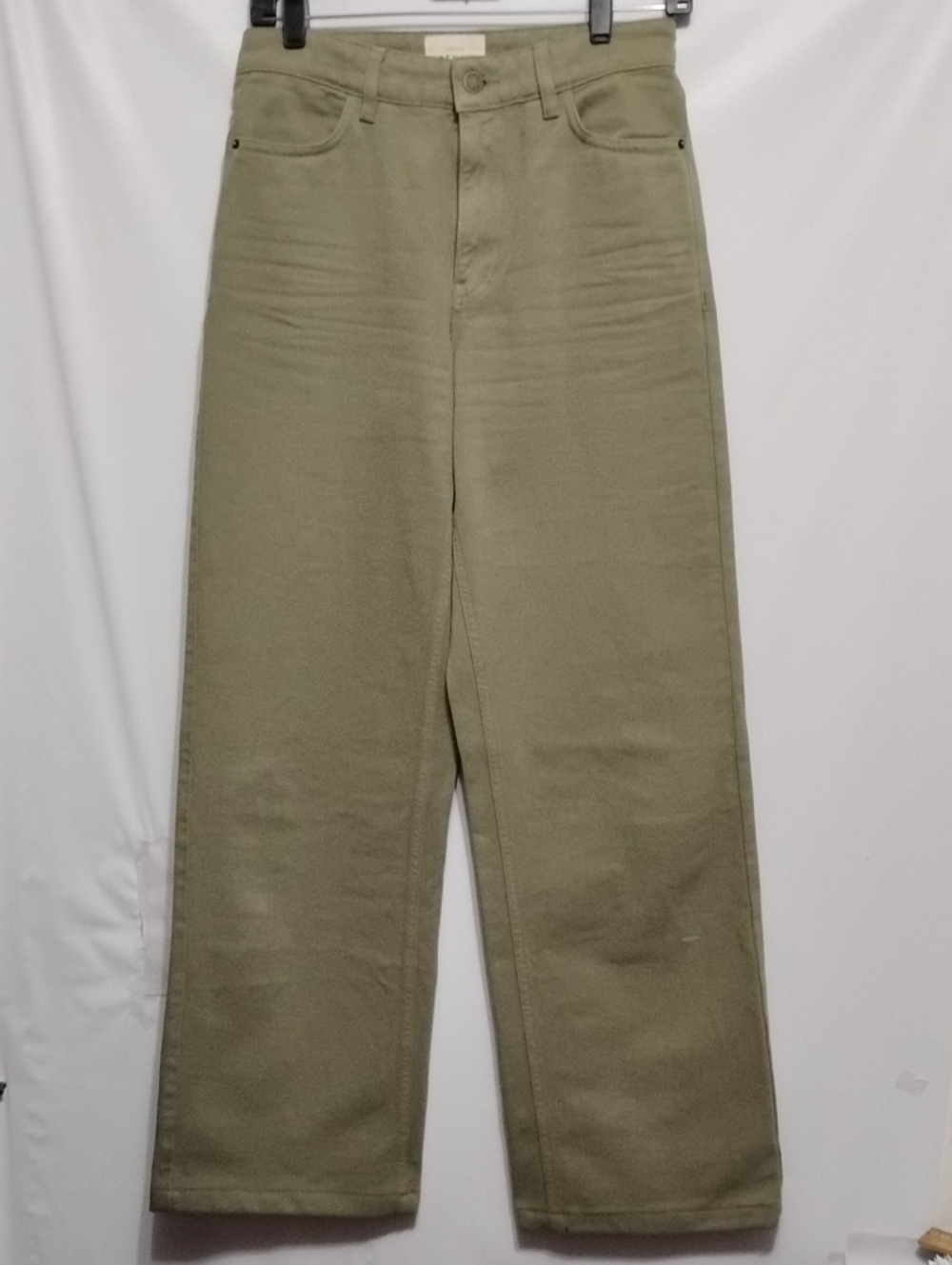 SEZANE Mid Rise Olive Green Women's 26 Wide Leg Pants